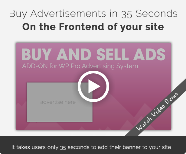 Buy advertisements in only 35 seconds